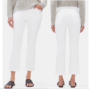Eileen Fisher ankle boot white denim jeans NWT